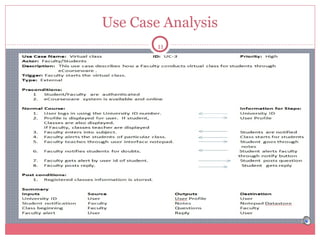 Use Case Analysis
11

 
