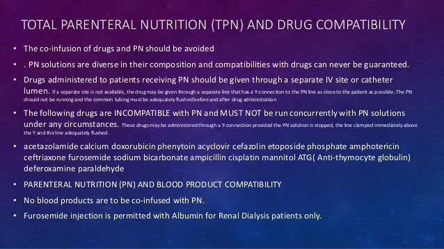 Incompatibilities Of Drug Admixtures