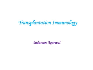 Transplantation Immunology

Sudarsan Agarwal

 