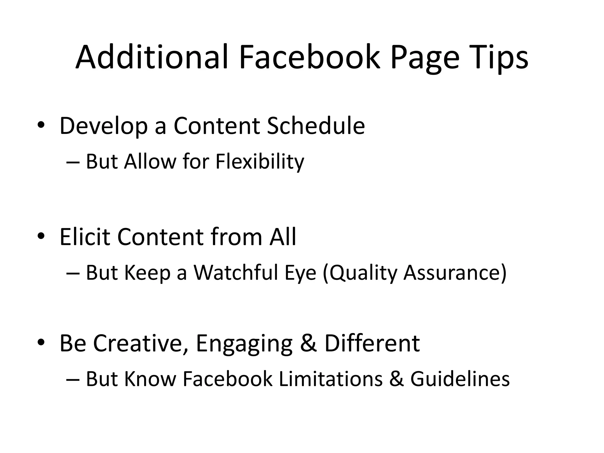 On the ArkSenior Management TeamGive It UpProvide ContentBe Present