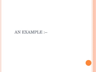 AN EXAMPLE :-- 