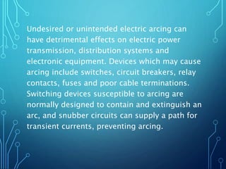 Presentation on Electric arc | PPTX