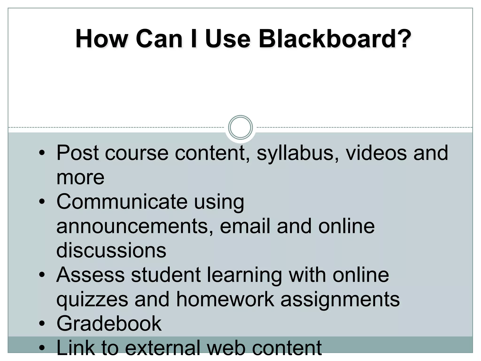 Deliver fully online courses