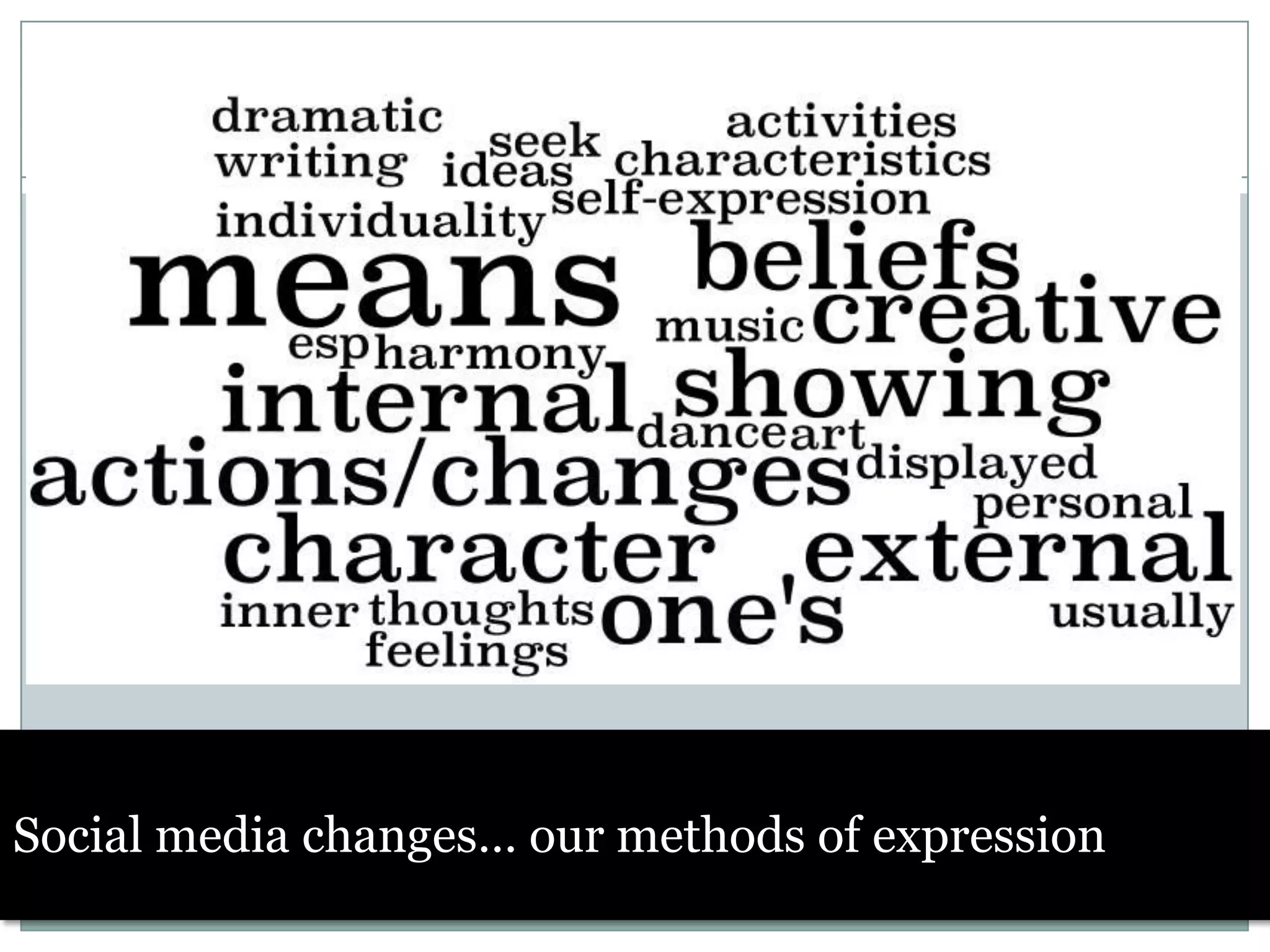 Twitter is a service for friends, family, and co–workers to communicate and stay connected through the exchange of quick, frequent answers to one simple question: What are you doing?Estimates put the number of users between 6 and 10 million users.http://twitter.com/Relating as more experienced co-creators rather than employers