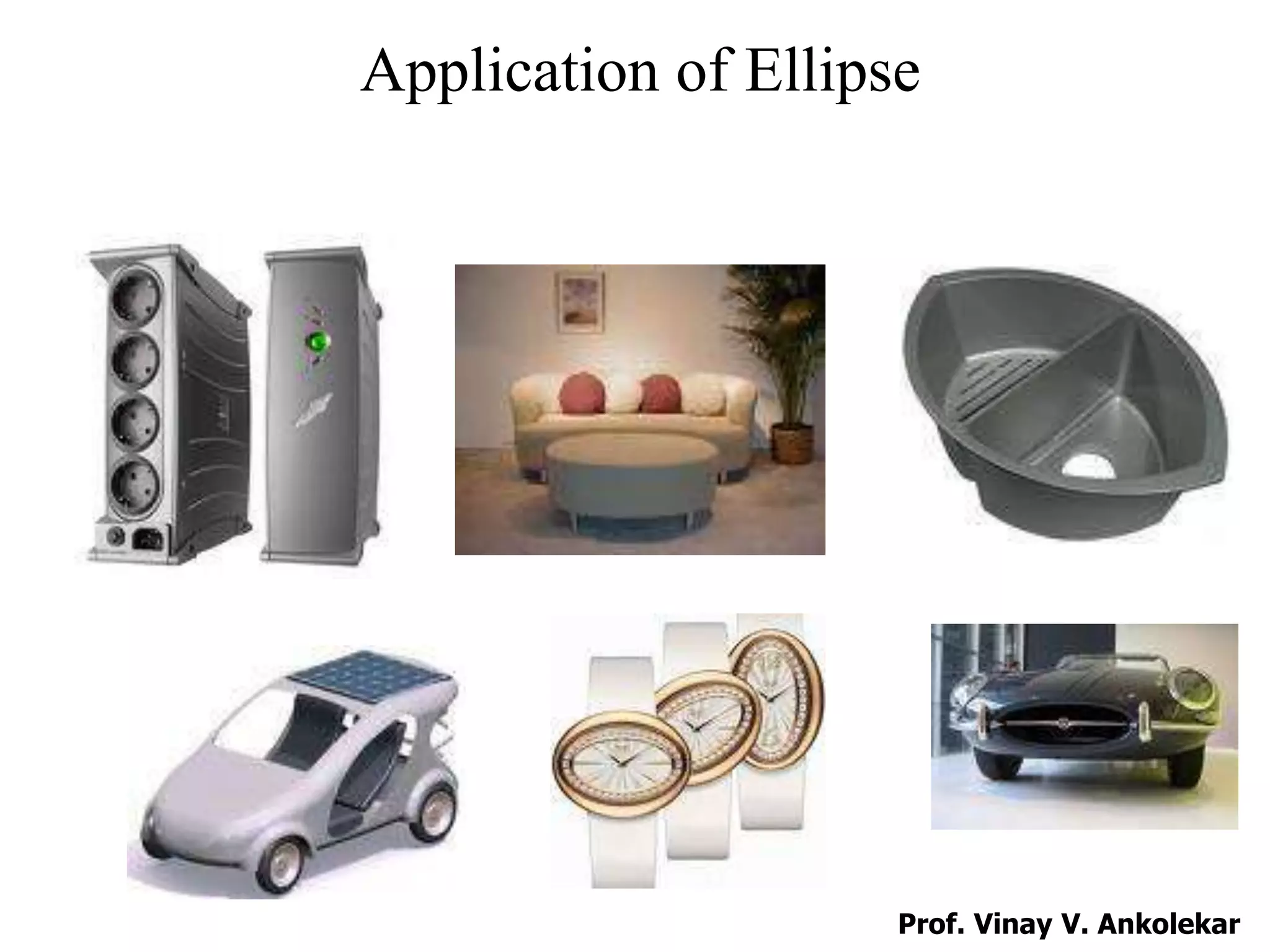 Application of Ellipse
Prof. Vinay V. Ankolekar
 