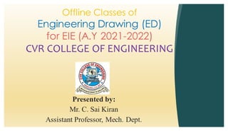 Engineering drawing ppt as per JNTUH Syllabus