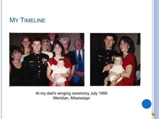 My TimelineAt my dad’s winging ceremony July 1995Meridian, Mississippi