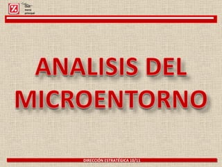 DIRECCIÓN ESTRATÉGICA 10/11 Click: menú principal 