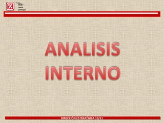 DIRECCIÓN ESTRATÉGICA 10/11  Click: menú principal 