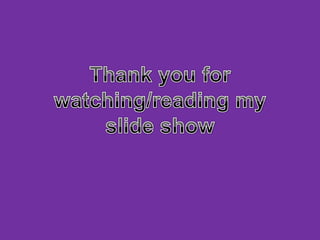 Thank you for watching/reading my slide show 