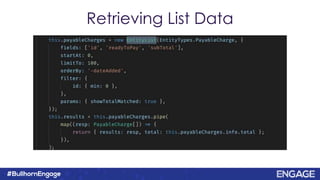 Retrieving List Data
 