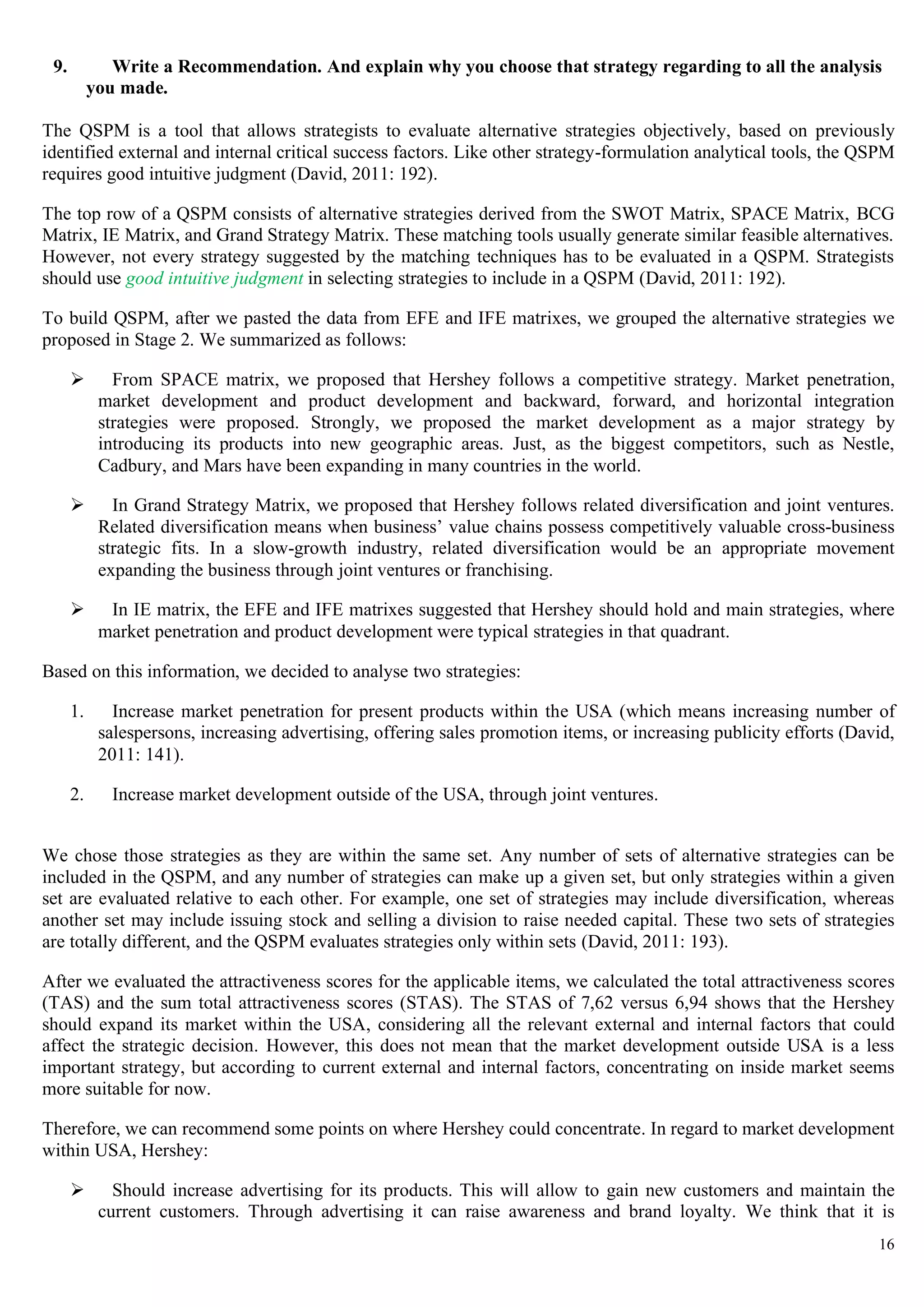 Hershey Case Study - Strategic Management | PDF