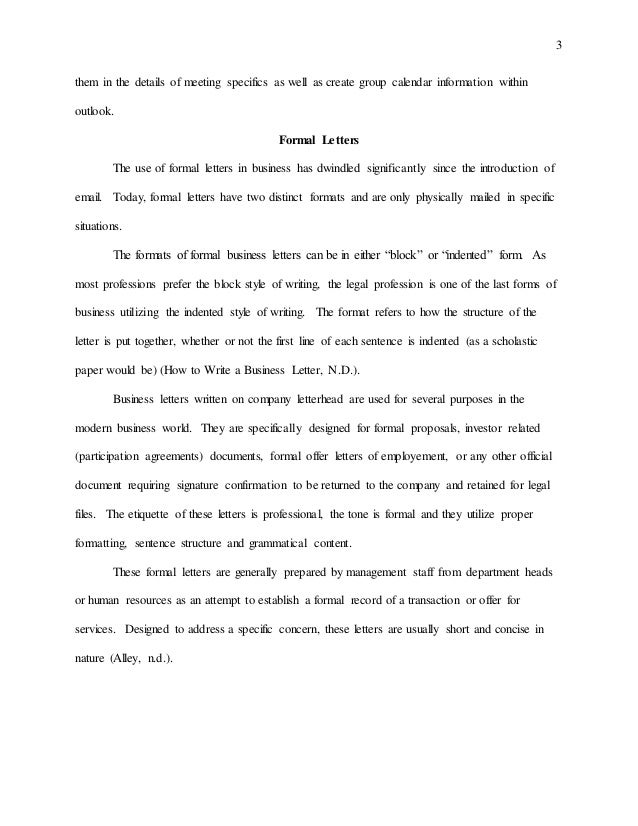 how to structure a business letter