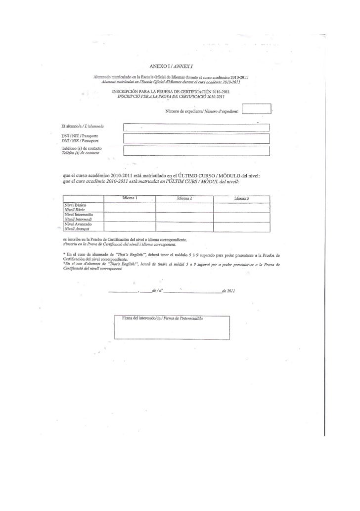 cds exam 1 form Final application form exam