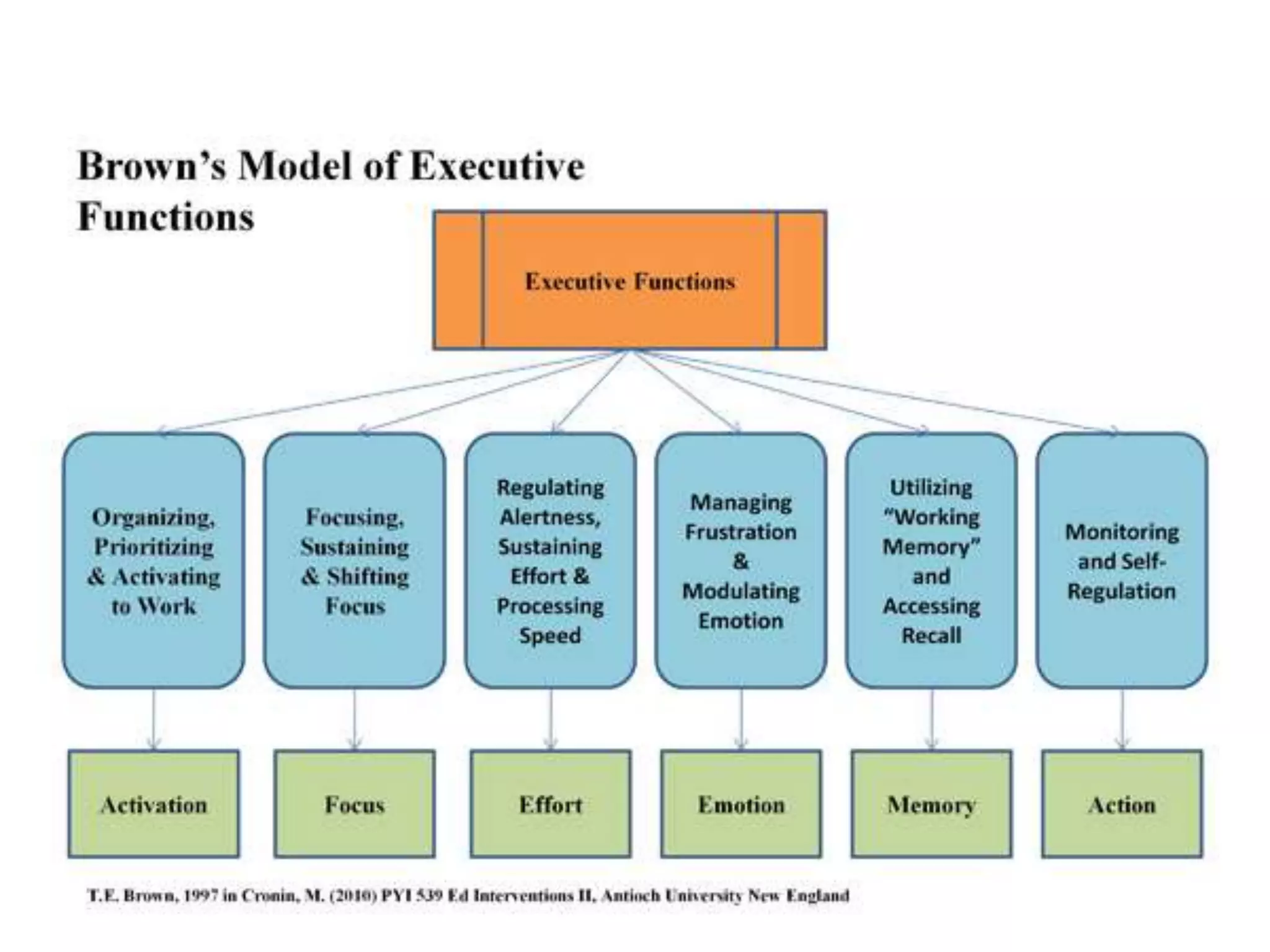 Brown’s Model of Executive Function
 
