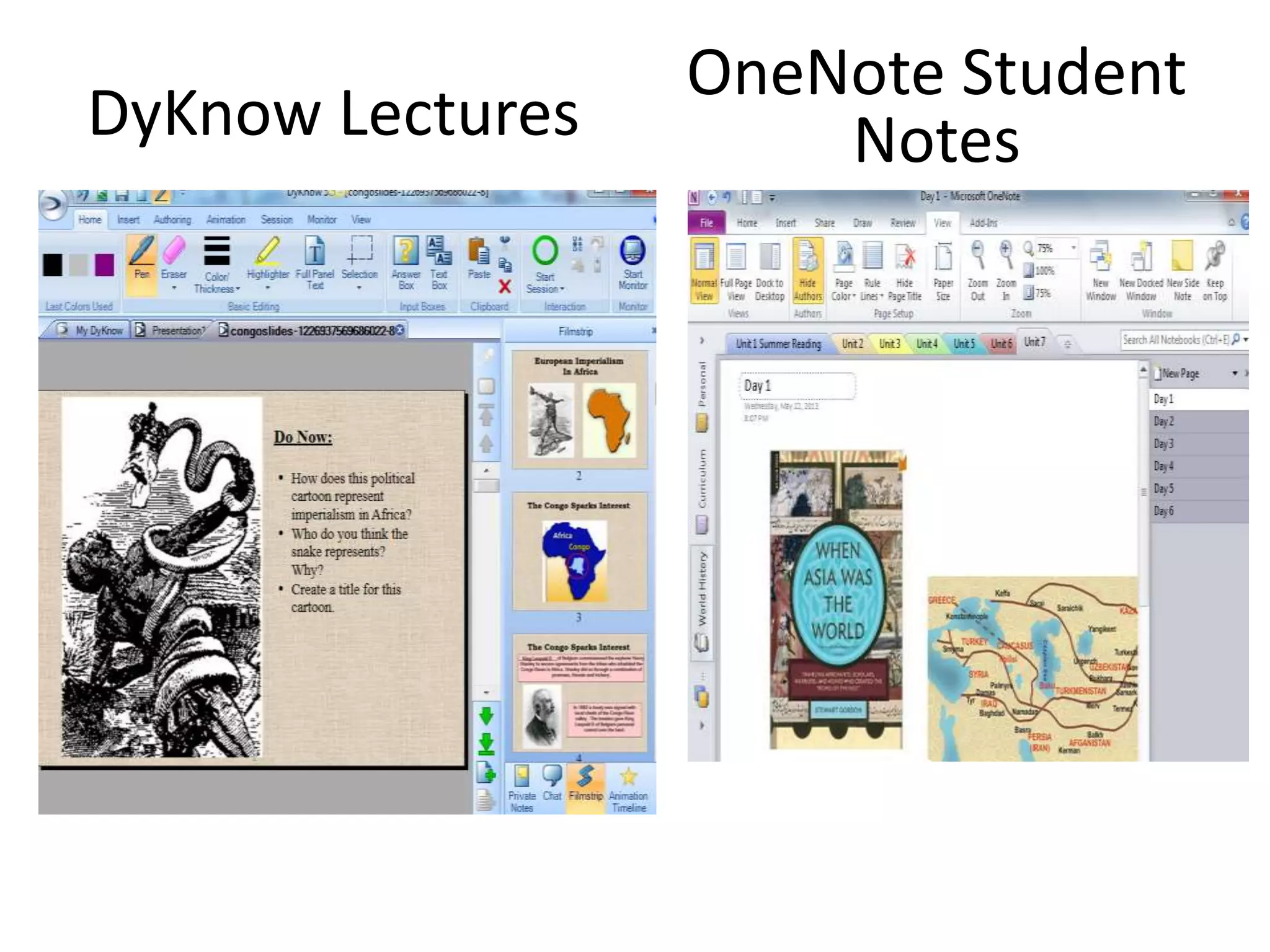 DyKnow Lectures
OneNote Student
Notes
 