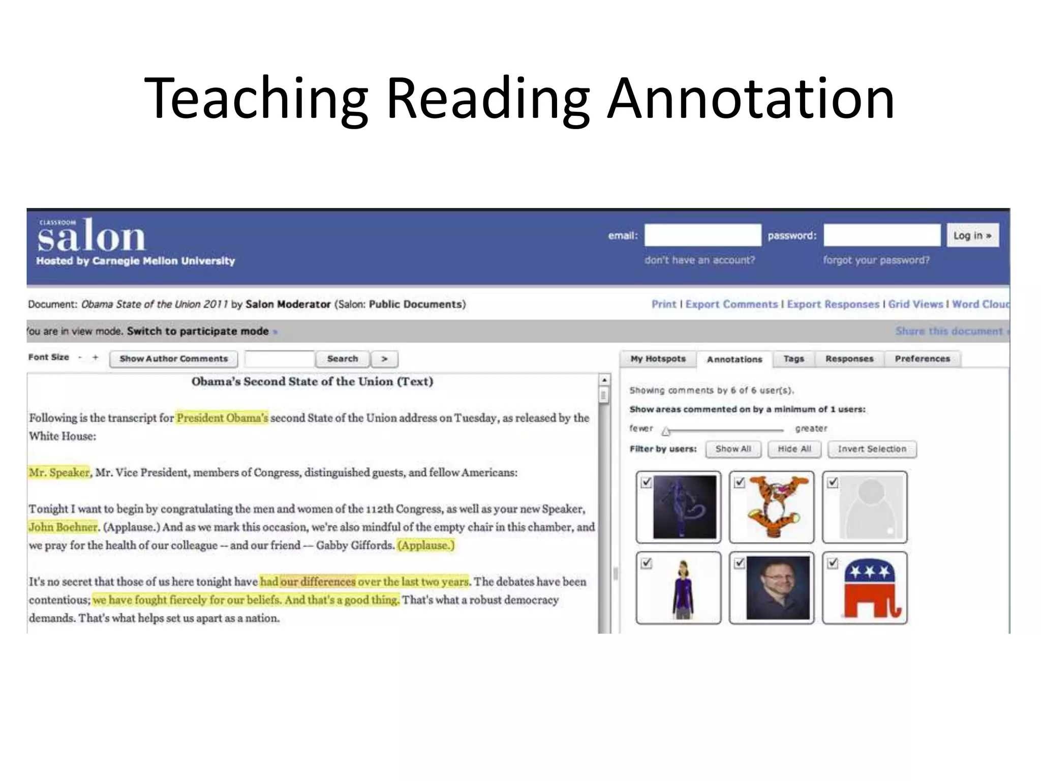 Teaching Reading Annotation
 