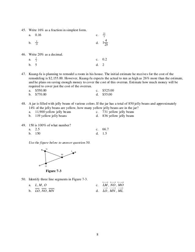 final exam review 45 100 in simplest form