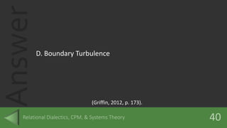 Answer
D. Boundary Turbulence
(Griffin, 2012, p. 173).
 