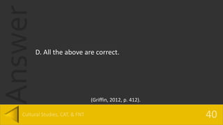 Answer
D. All the above are correct.
(Griffin, 2012, p. 412).
 