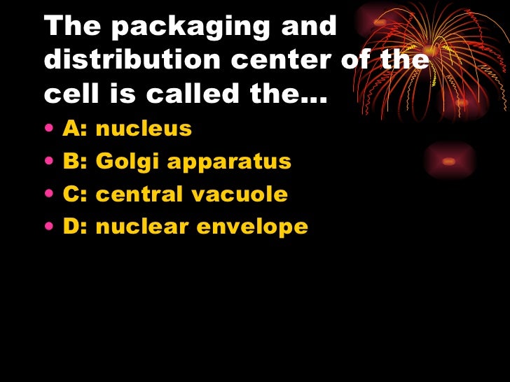What is the packaging and distribution center of the cell?