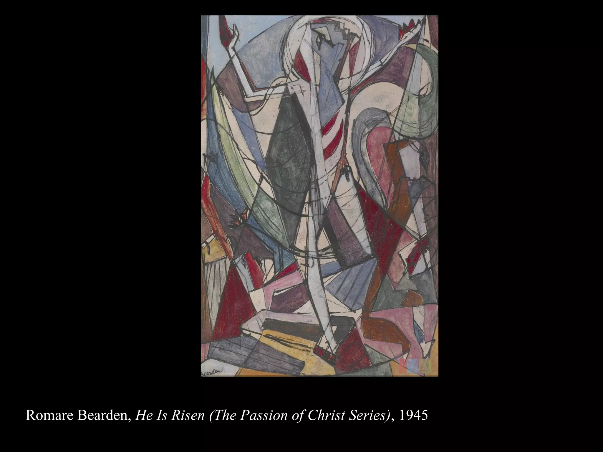 Romare Bearden,  He Is Risen (The Passion of Christ Series) , 1945  