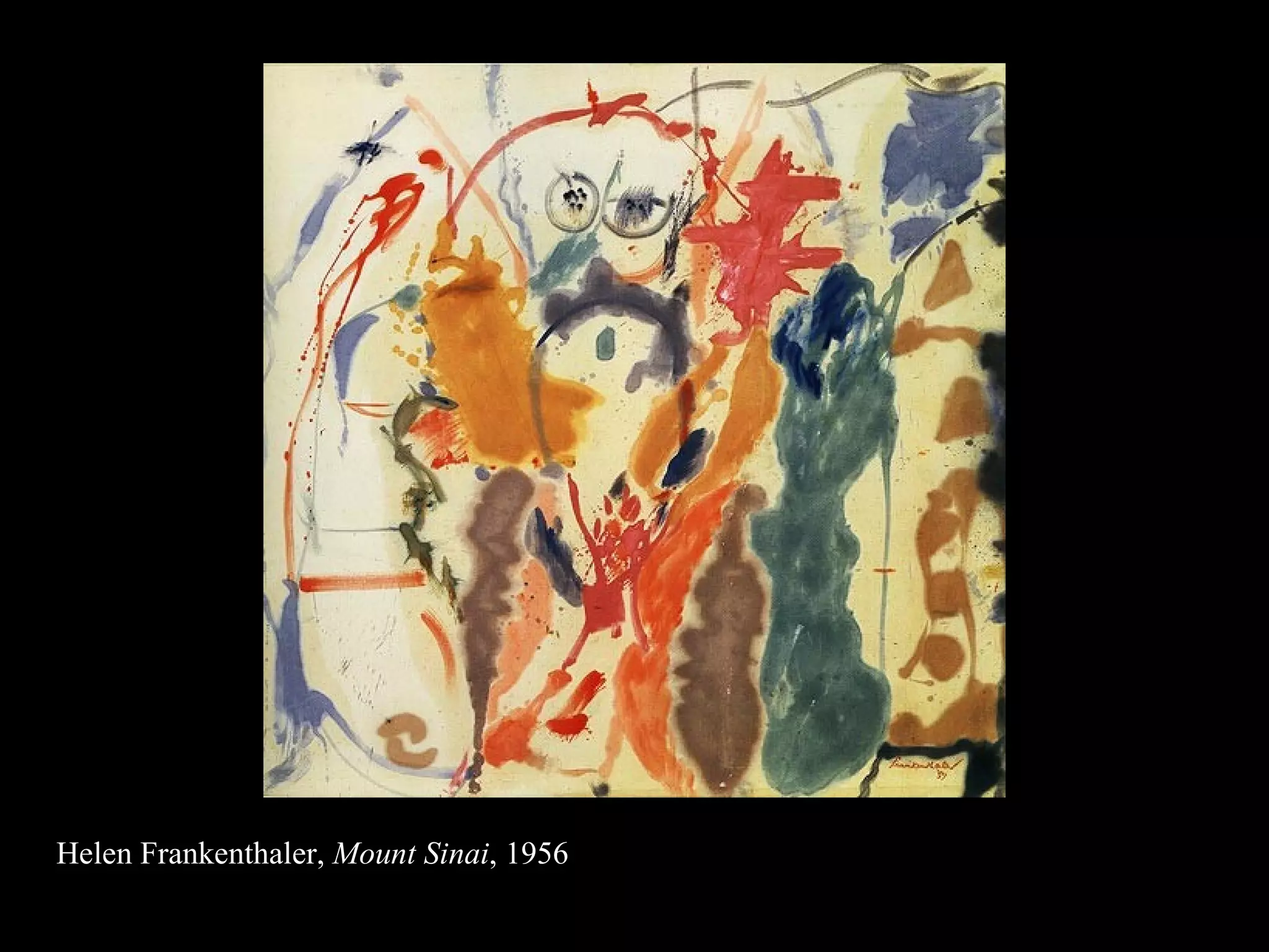 Helen Frankenthaler,  Mount Sinai , 1956 