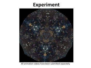 Experiment
All animation videos have been submitted separately
 