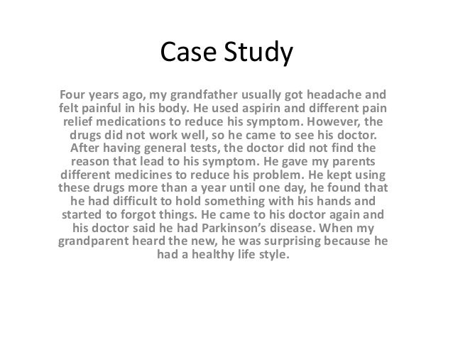 case study presentation disease