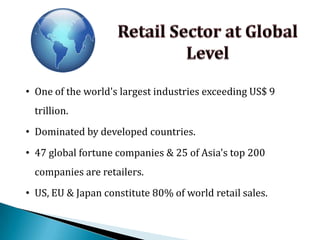 Why Global Retailers Look Up to India?Incentives  attract FDI.