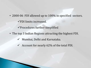 An investment becomes foreign investment when..Foreign Investment through  Investment  done by citizens and government of one country (home country)  invest in industries of another country (host country).Foreign Direct InvestmentsForeign Institutional Investors