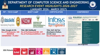 Computer Project 2026 Overview Department of Computer Science and Engineering Research Highlights and ...