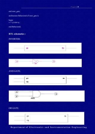 VHDL CODE | PDF