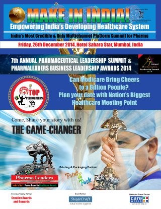 7th Annual Pharmaceutical Leadership Summit & Pharmaleaders Business Leadership Awards 2014