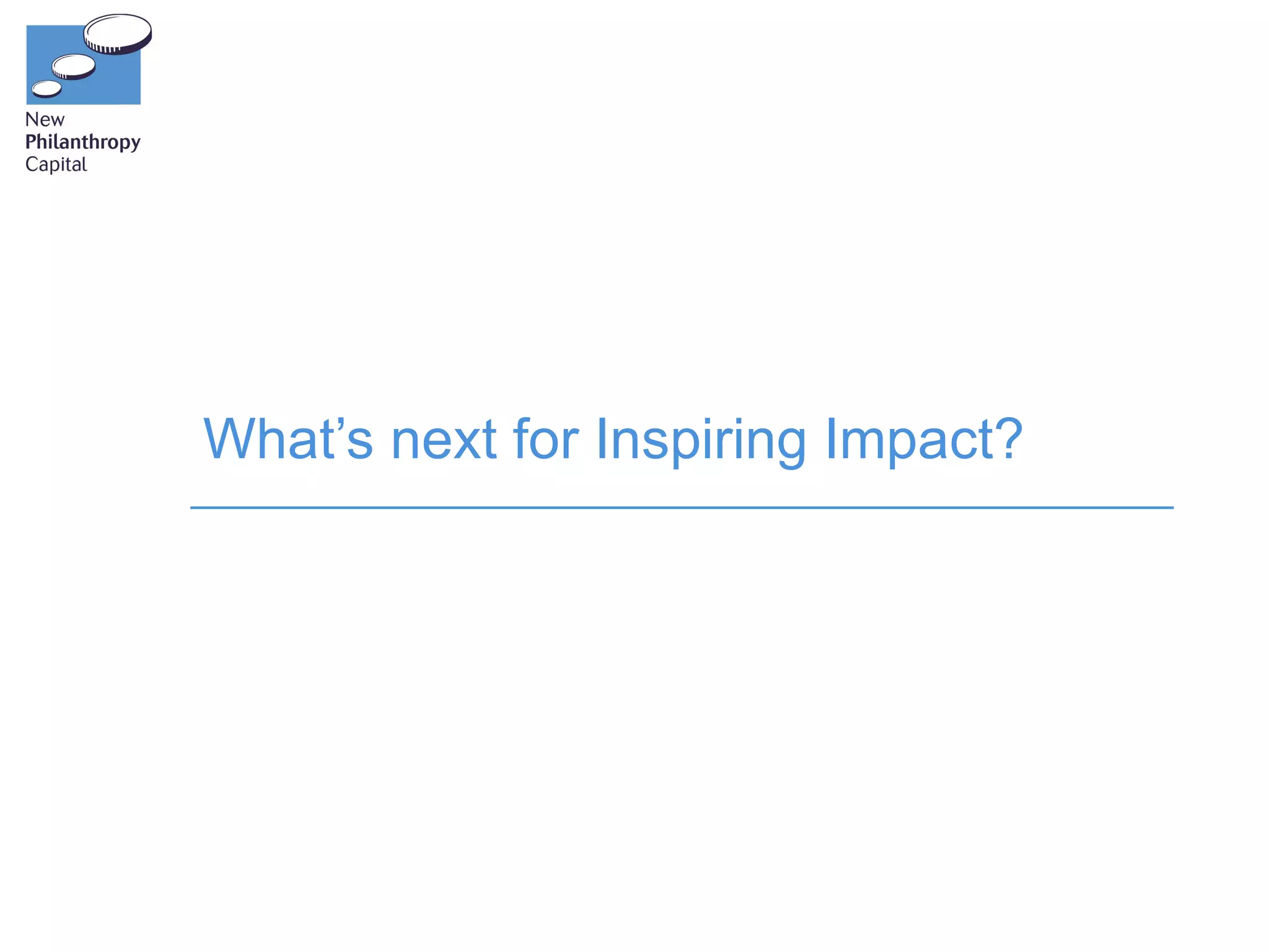 What’s next for Inspiring Impact?
 