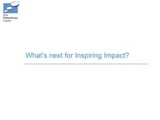 What’s next for Inspiring Impact?
 