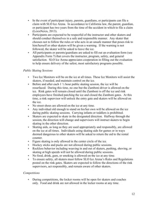 Risk Management Plan: SLO Ice Arena | PDF