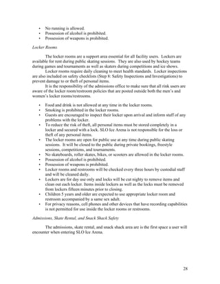 Risk Management Plan: SLO Ice Arena | PDF