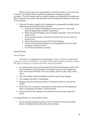 Risk Management Plan: SLO Ice Arena | PDF