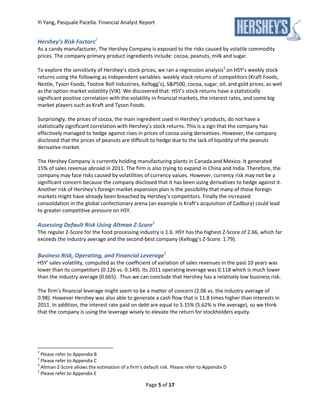 Hershey financial analyst report | PDF