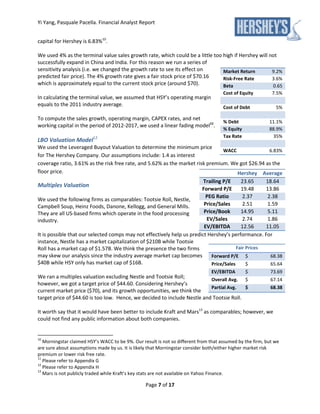 Hershey financial analyst report | PDF