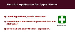 Credits Narrator Bryan Pore Narrator Corinna Chia Narrator Parveen Injured member Joelle Toh Demonstrator Zakia 