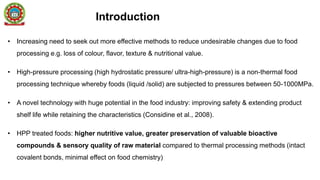 High Pressure Processing on Food Safety and Quality | PPTX