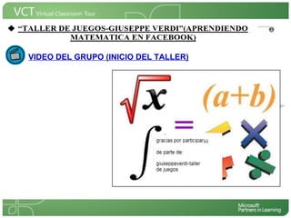 <Insertar Título del Proyecto>
  • VIDEO DEL GRUPO (INICIO DEL TALLER)



                                          <Insertar una imagen
                                          que ilustre el título del
                                          proyecto o los recursos
                                          de aprendizaje que se
                                          utilizan en el aula>
 