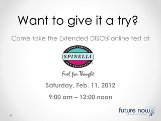 Extended DISC Promotion material | PPTX