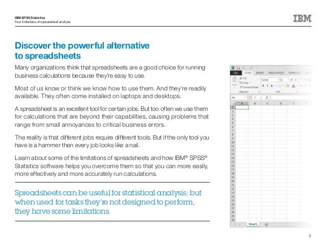 four limitations of spreadsheet analysis and how to avoid them spreadsheet analysis