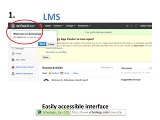 1.   LMS




     Easily accessible interface
 