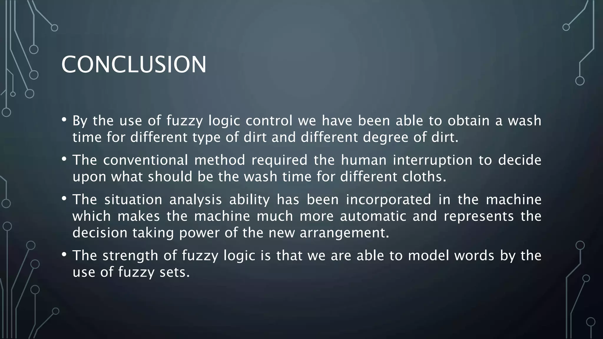 Fuzzy Logic in Washing Machine | PPTX