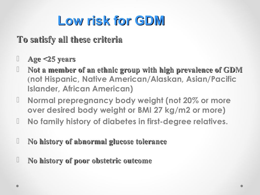 GESTATIONAL DIABETES MELLITUS