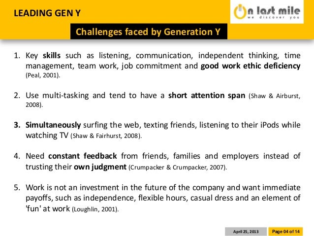 generation y work ethic